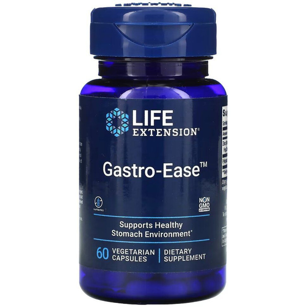 Life Extension Gastro Ease 60 caps Цинк + пробиотики купить на OZON по ...