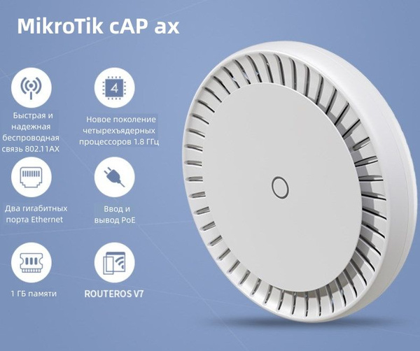Роутер MIKROTIK cAPGi-5HaxD2HaxD, белый купить по низкой цене с ...