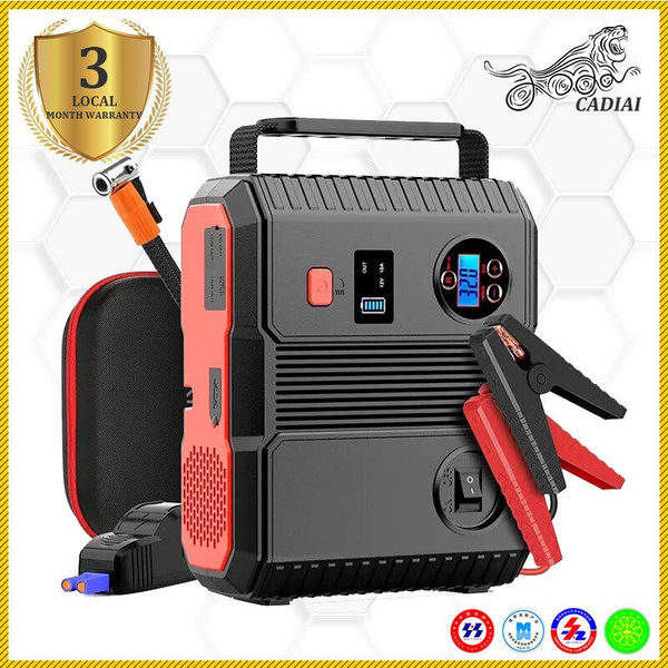 Пуско-зарядное устройство Jump Starter 12V 24000mAh 3000A 150PSI Jump ...