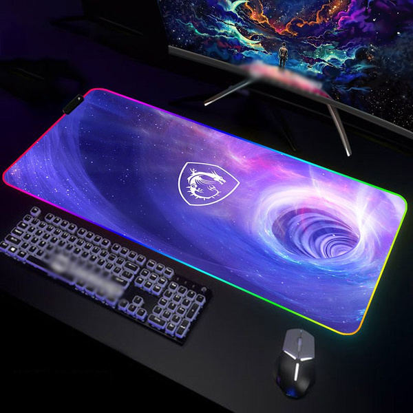 MSI Коврик для мыши Светящийся коврик для мыши, XXL, красный - купить с ...