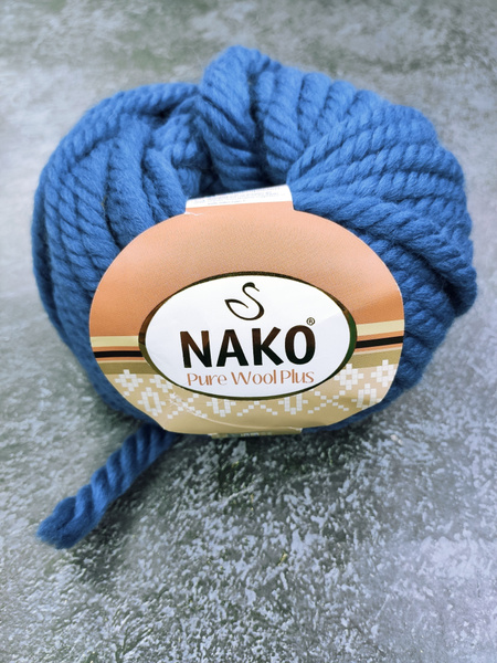 Пряжа объемная Naco Pure wool plus, 100% шерсть - купить с доставкой по ...
