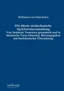 Die alteste niederdeutsche Sprichwortersammlung - Hoffmann von Fallersleben