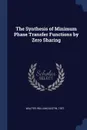 The Synthesis of Minimum Phase Transfer Functions by Zero Sharing - William Austin Walter