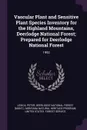 Vascular Plant and Sensitive Plant Species Inventory for the Highland Mountains, Deerlodge National Forest; Prepared for Deerlodge National Forest. 1992 - Peter Lesica, Montana Natural Heritage Program