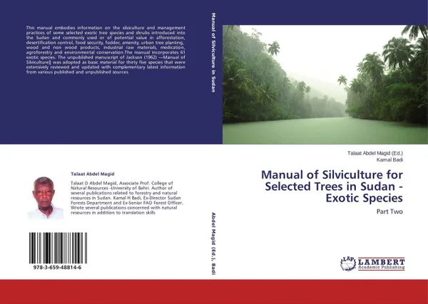 Обложка книги Manual of Silviculture for Selected Trees in Sudan - Exotic Species, Talaat Abdel Magid and Kamal Badi