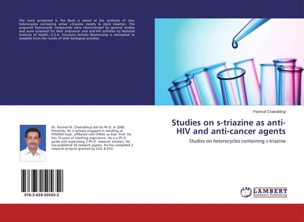 Обложка книги Studies on s-triazine as anti-HIV and anti-cancer agents, Parimal Chatrabhuji