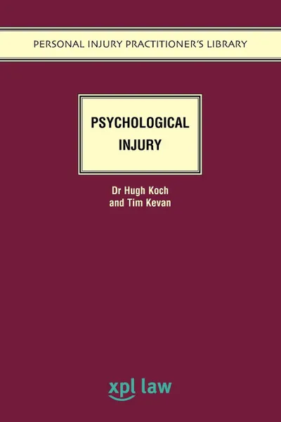 Обложка книги Psychological Injury, Hugh Koch, Tim Kevan