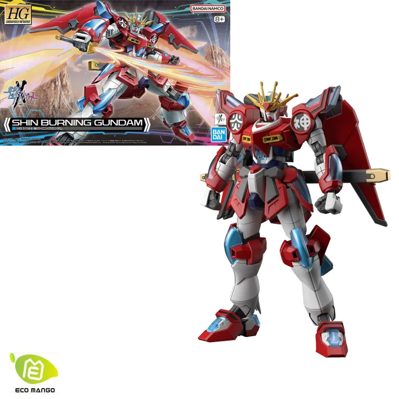 Фигурка Bandai HG Син Горящий Гундам (Gundam Build Metaverse), масштаб 1/144