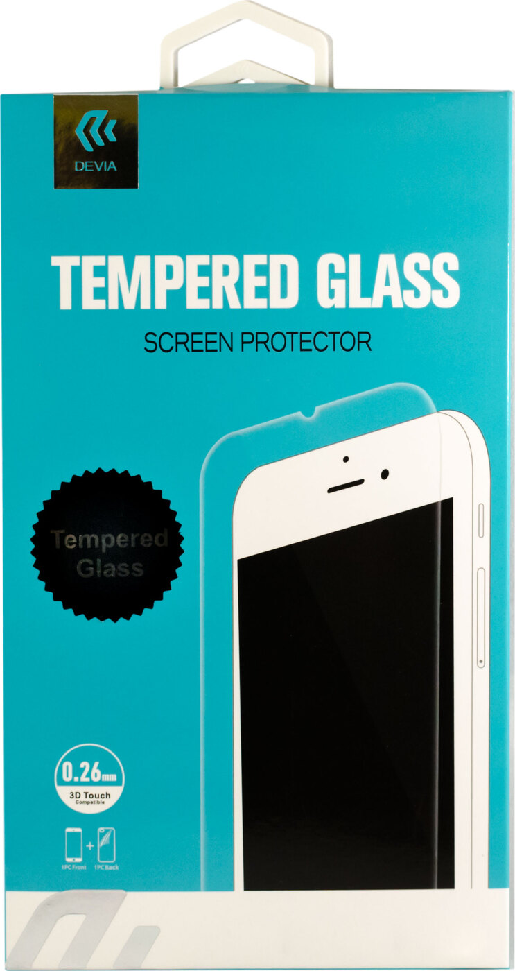 фото Защитное стекло глянцевое Devia Tempered Glass 0.26mm для iPhone 6/6S, прозрачный