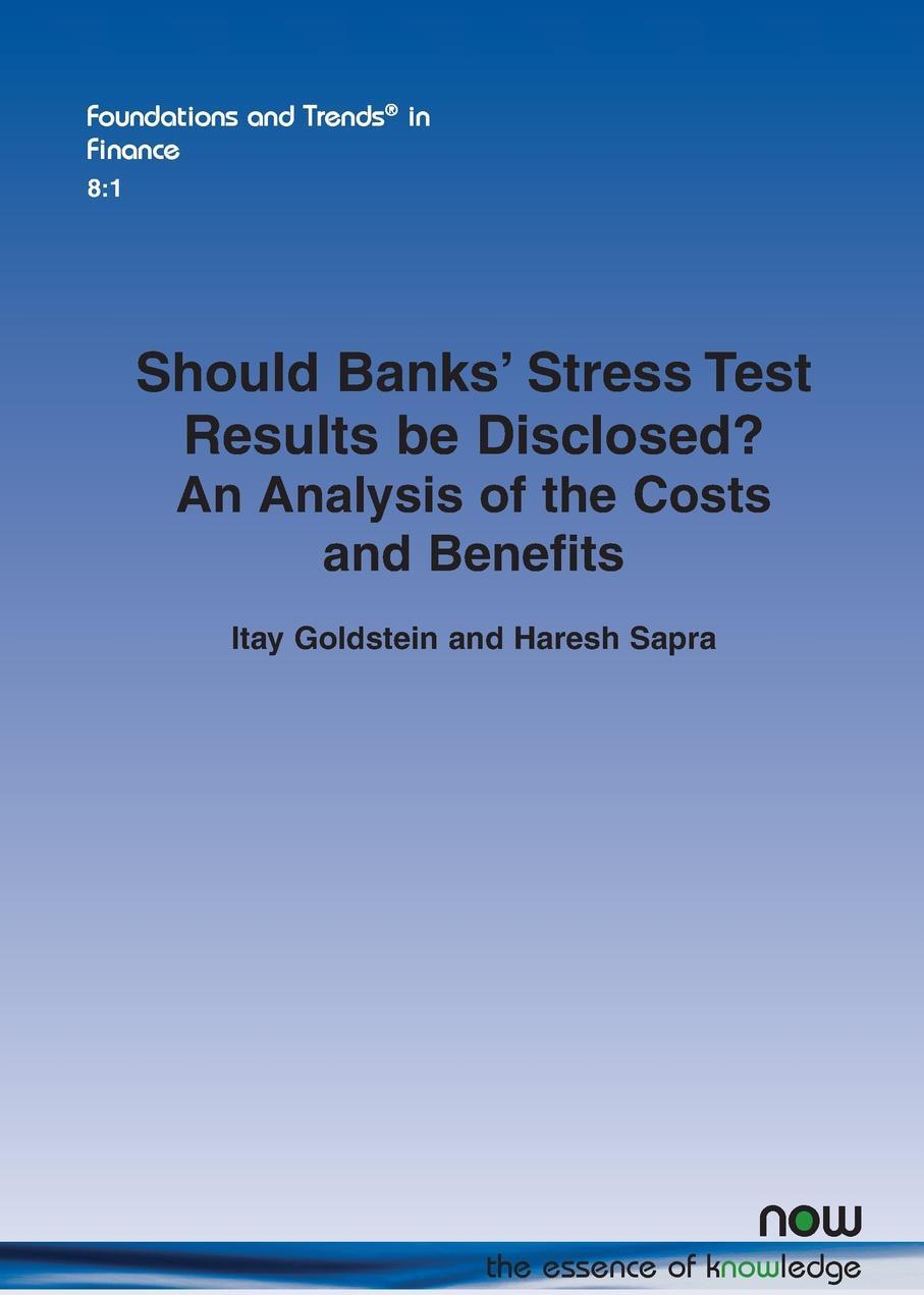 фото Should Banks Stress Test Results Be Disclosed?. An Analysis of the Costs and Benefits