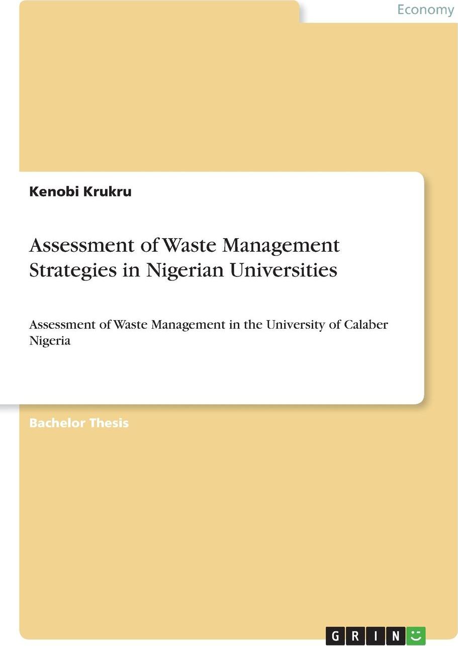 фото Assessment of Waste Management Strategies in Nigerian Universities