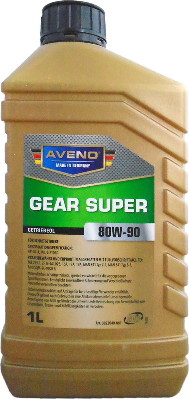 фото Трансмиссионное масло AVENO Gear Super SAE 80W-90 GL-4 (1л)