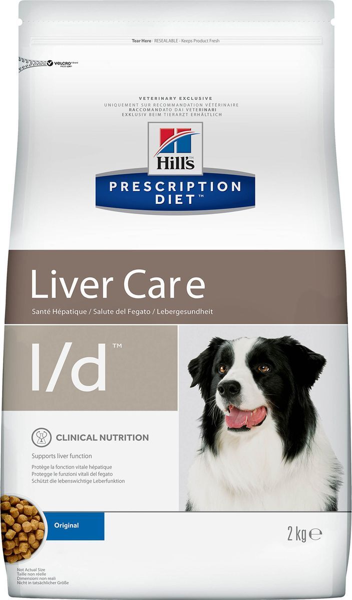 фото Корм сухой Hill's Prescription Diet l/d Liver Care для собак для поддержания здоровья печени, 2 кг