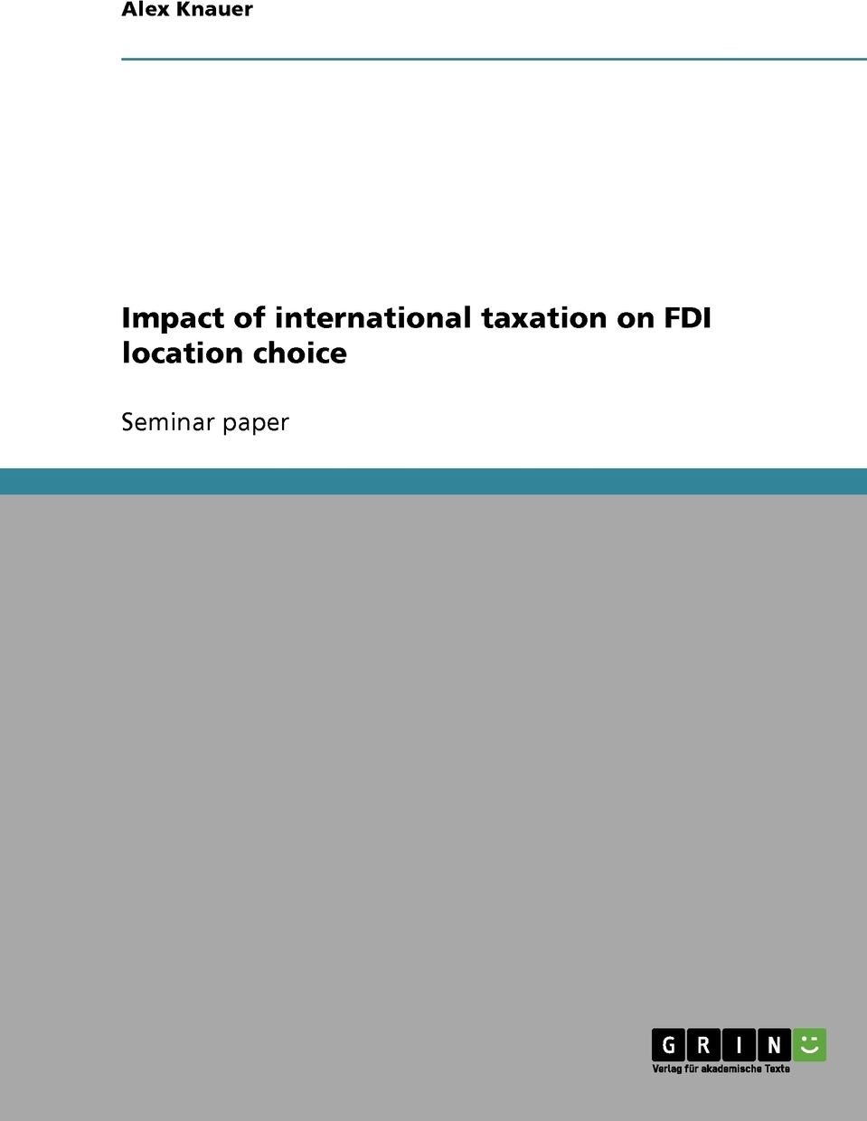 фото Impact of international taxation on FDI location choice