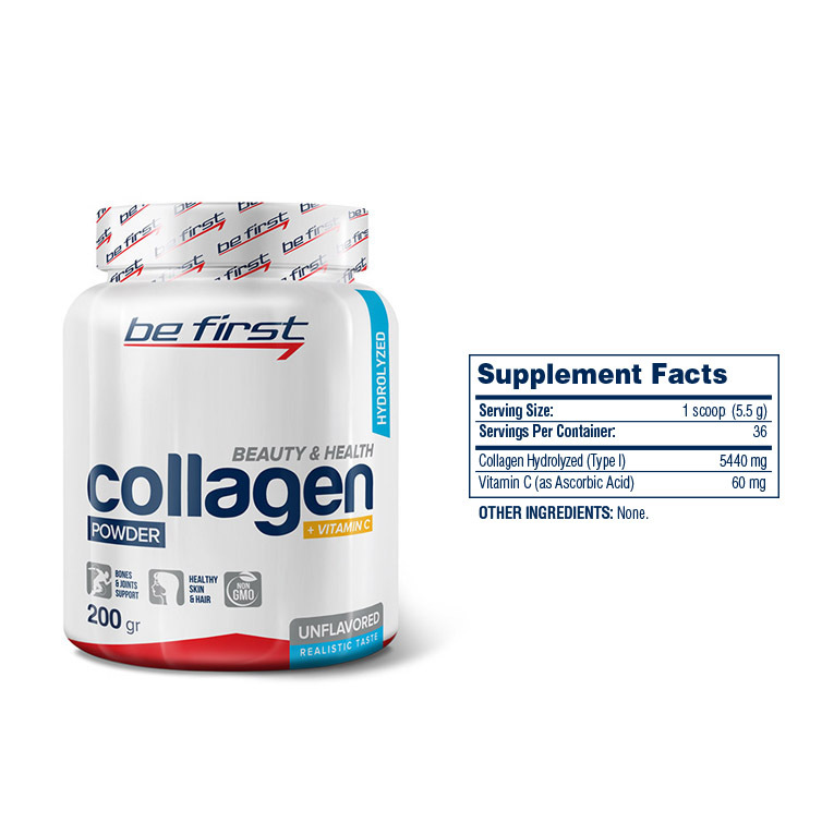 Гидролизованный коллаген с витамином с отзывы. Коллаген би Ферст. Be first Collagen Vitamin c 200. Гидролизат коллагена be first. First Collagen be first 420гр.