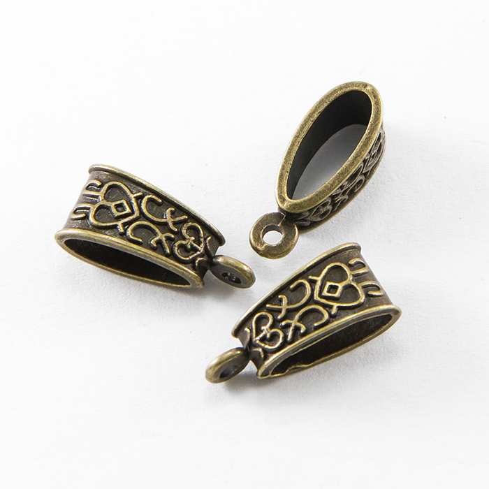 Бейл 10х7х7 мм, бронза, 6 шт. Биг бейлы. Бейл для цепочки. Биг бейл торф. Бейл для камня.