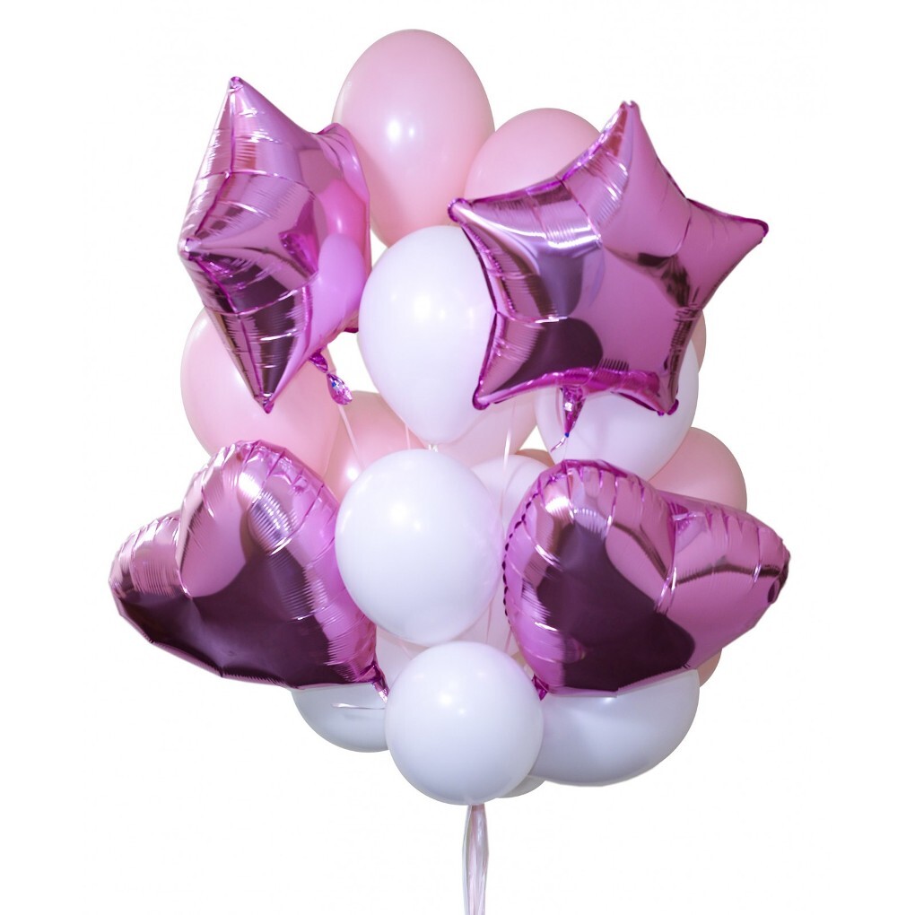букет из гелиевых шаров на день рождения