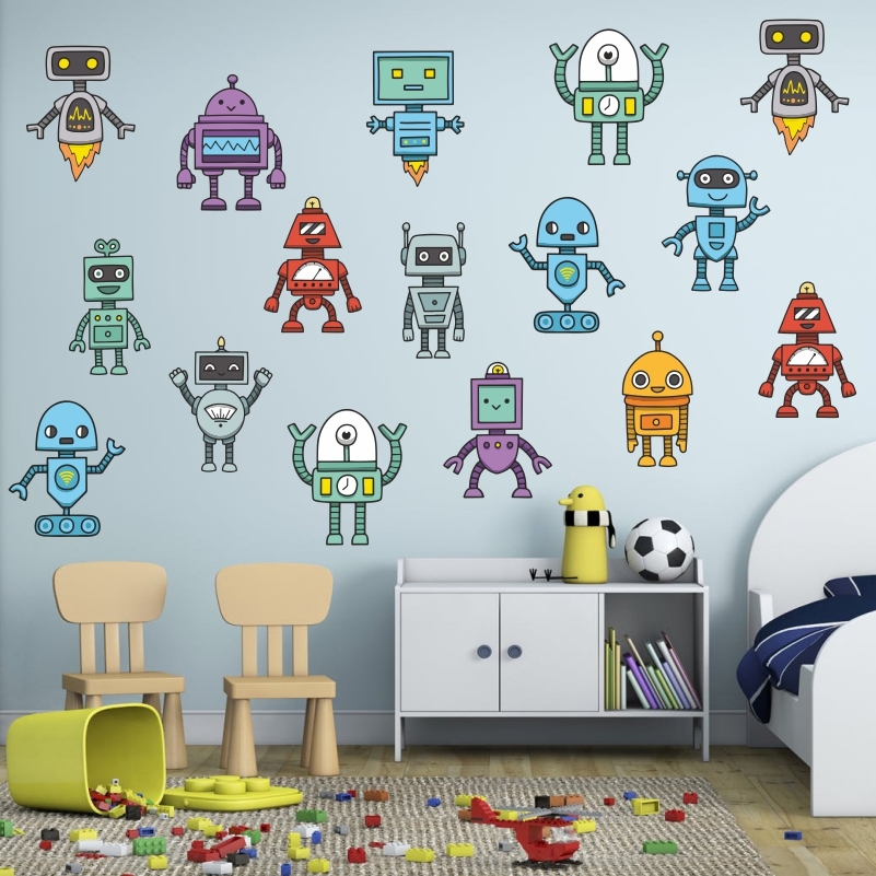 Наклейка интерьерная корпорация монстров. Стикеры наклейки роботы. Наклейки роботы. Наклейки роботы для детей. Роботы наклейки для детей 4-6.