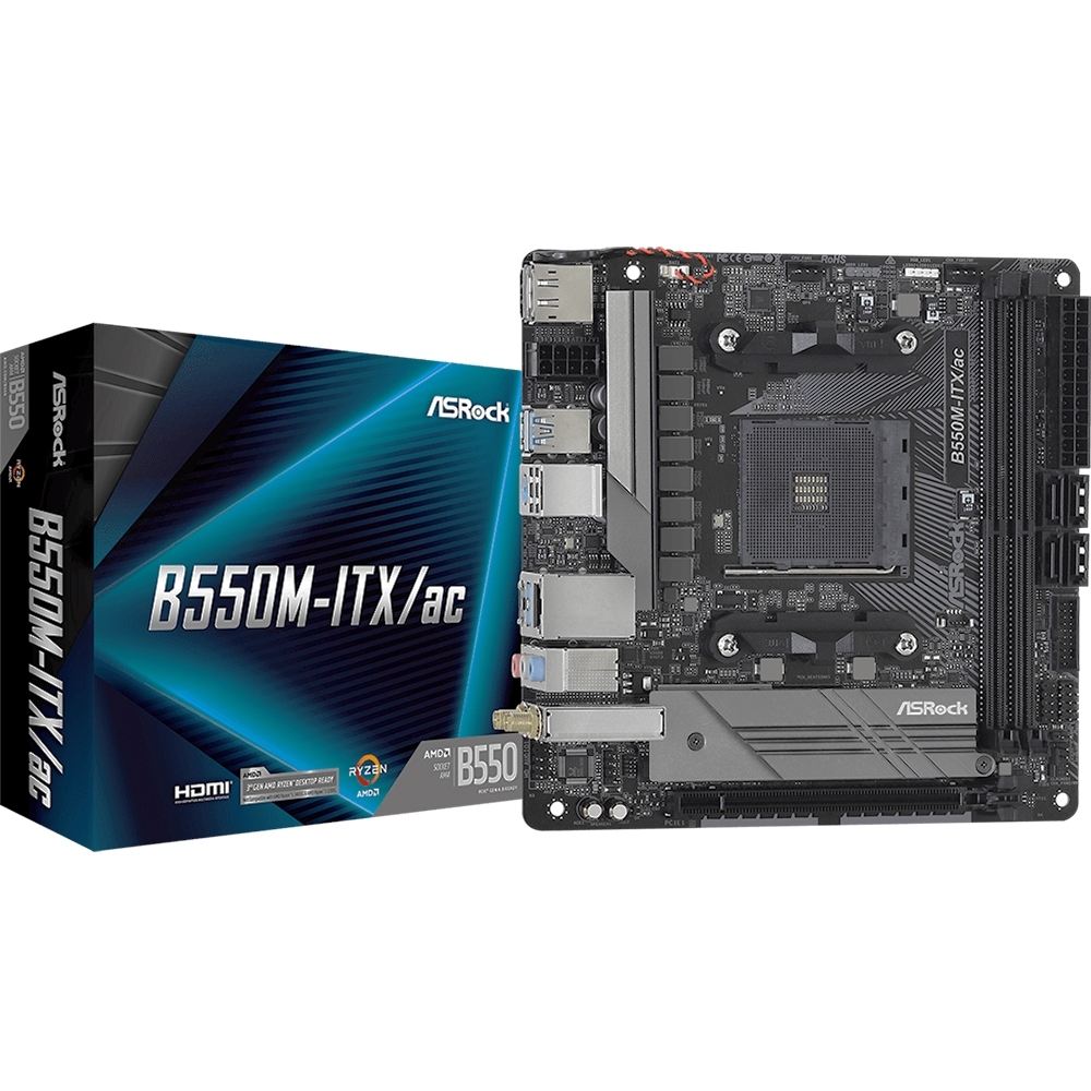 ASRockМатеринскаяплатаB550M-ITX/AC