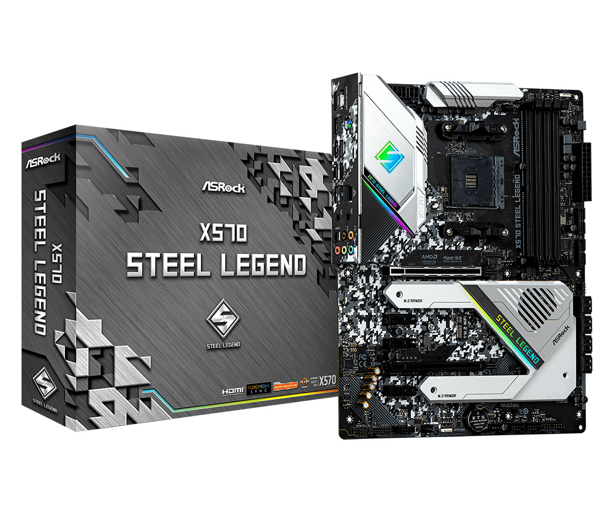 ASRockМатеринскаяплатаX570SteelLegendDDR4