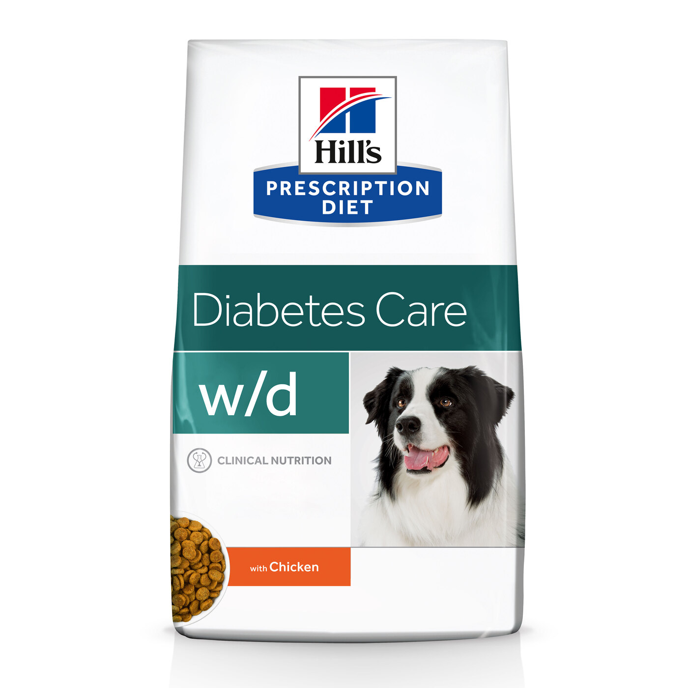 Сухой диетический корм для собак Hill's Prescription Diet w/d Diabetes Care при поддержании веса и сахарном диабете, с курицей 12 кг - изображение