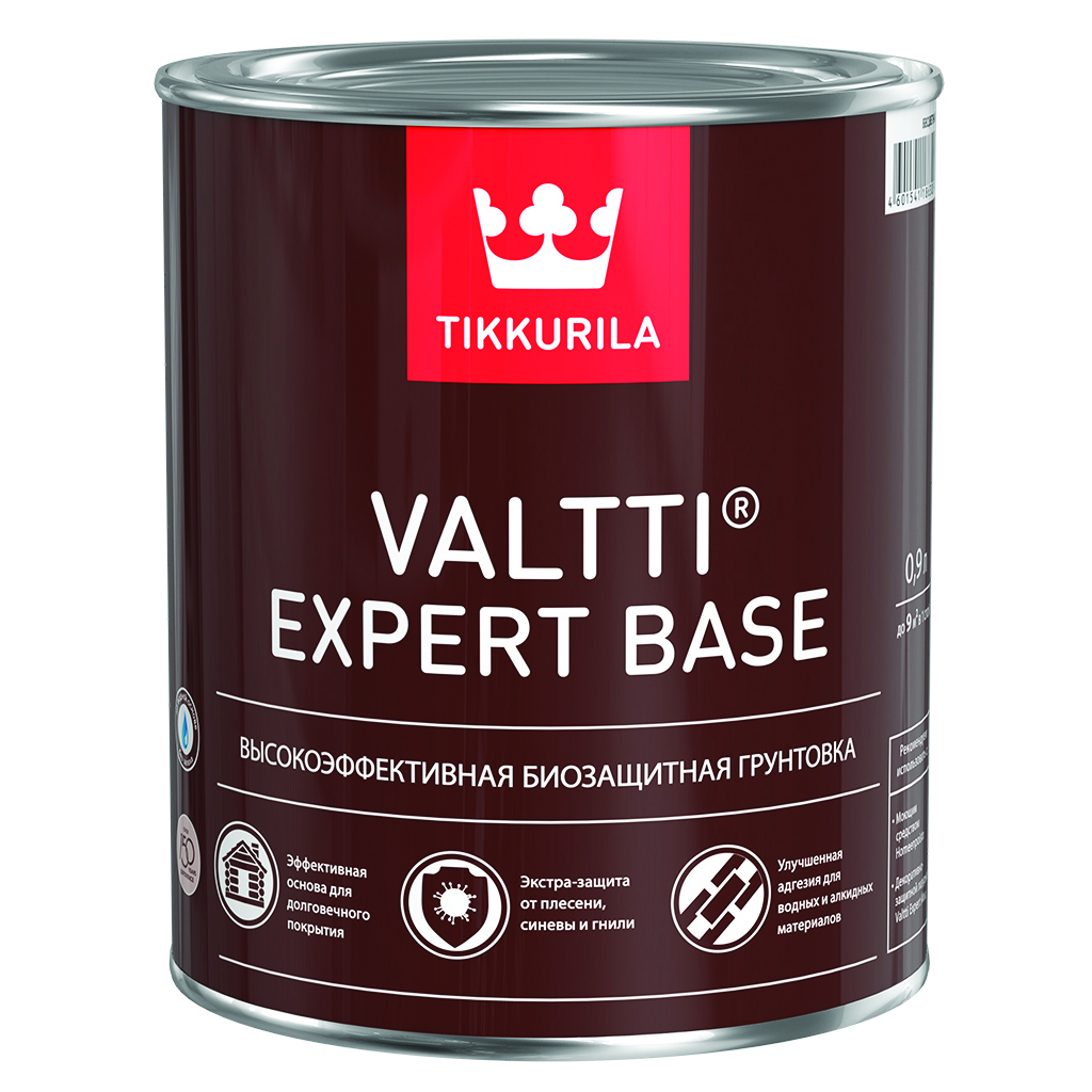 Tikkurila Valtti Expert Base / Тикурила Валтти Эксперт База 0,9 Л Грунт-Антисептик Для Дерева "Тиккурила"