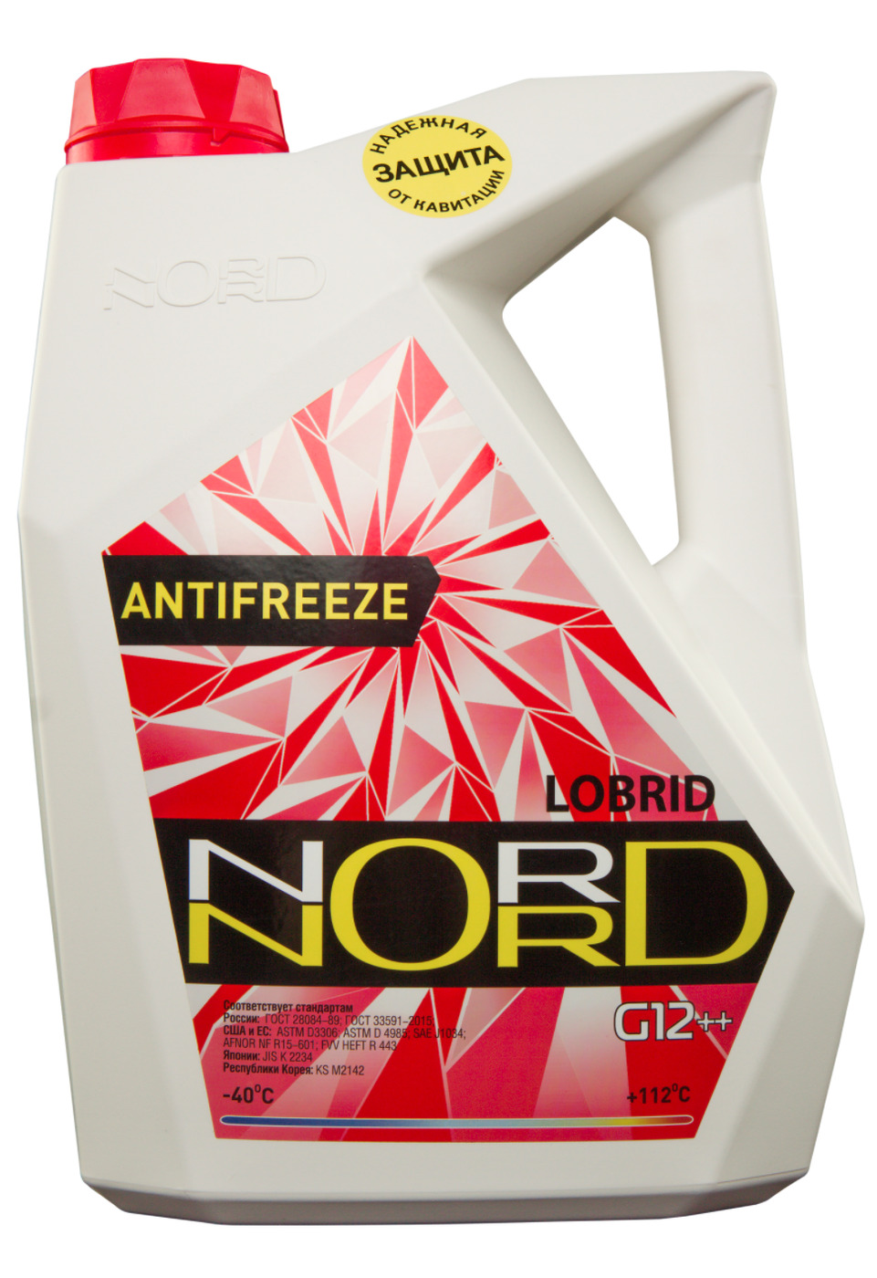 Антифриз NORD High Quality Antifreeze готовый -40C красный 5 л