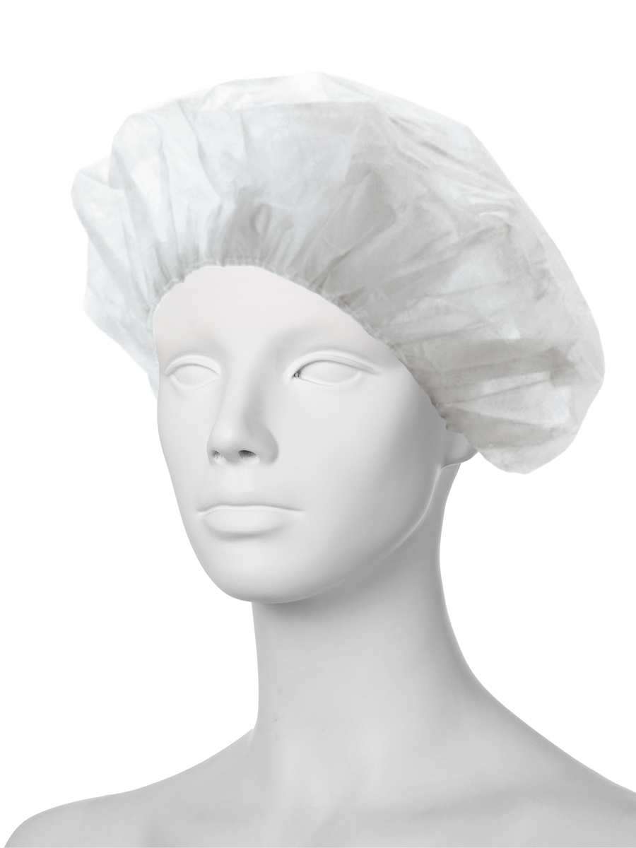 MediCosm Шапочки одноразовые Берет, белые, 100 шт в упаковке — купить в ...