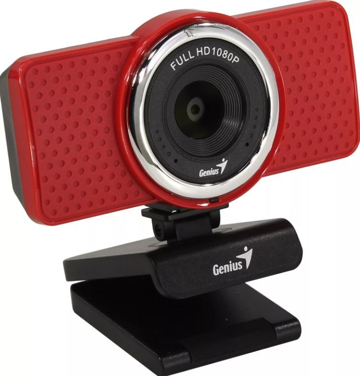 Веб-камера Genius ECam 8000, красный — купить в интернет-магазине OZON ...
