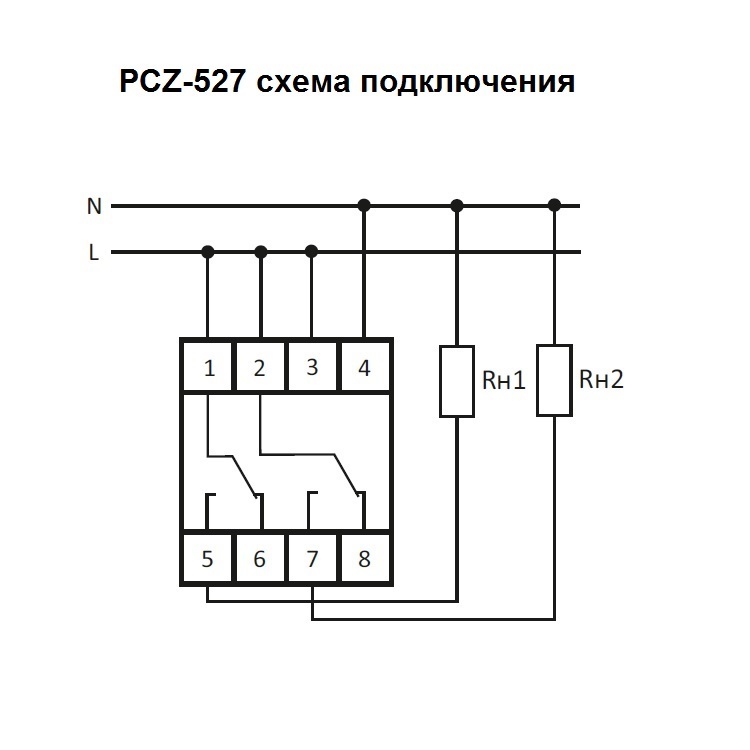 Реле 527 схема