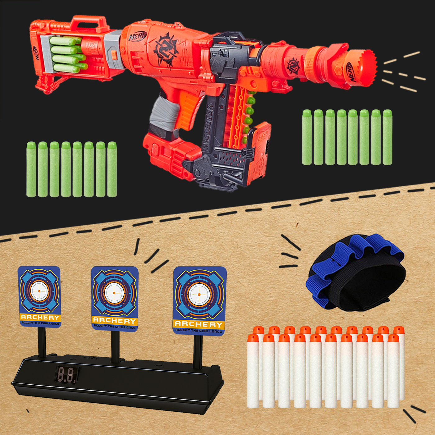 Nerf nailbiter hot sale zombie strike