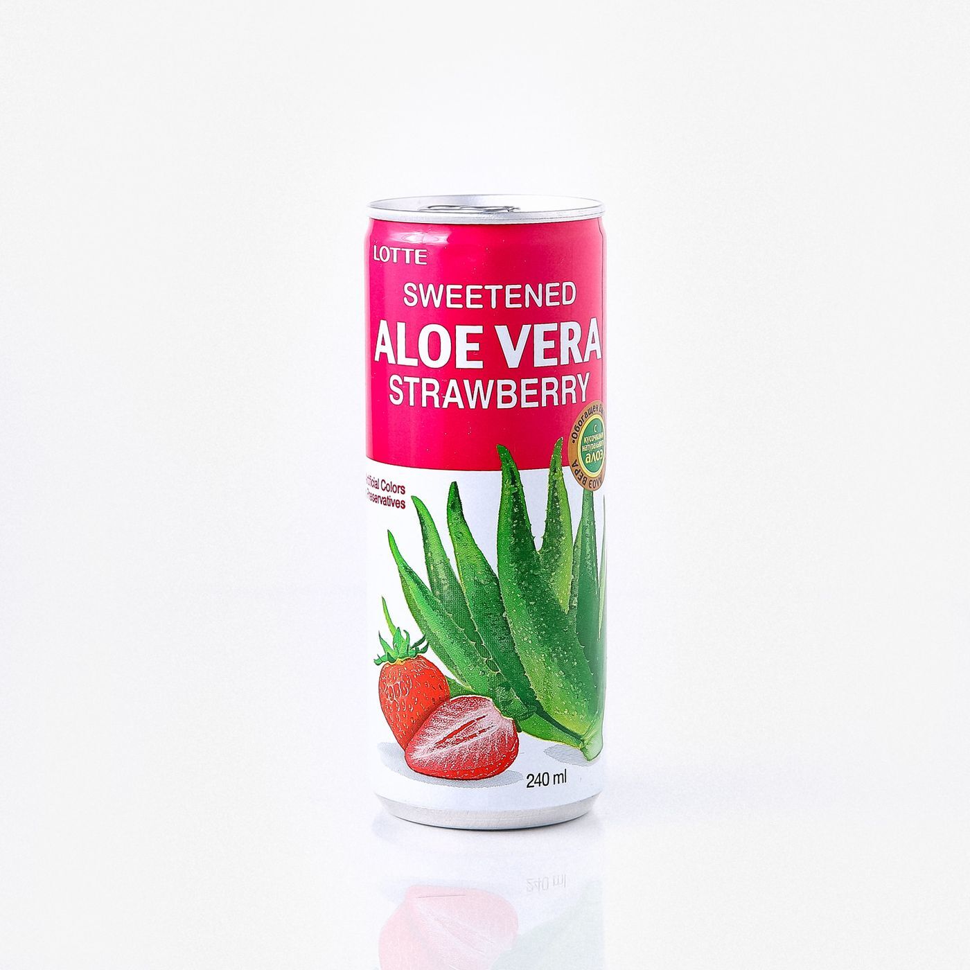 Напиток сокосодержащий Lotte Aloe Vera со вкусом клубники ...