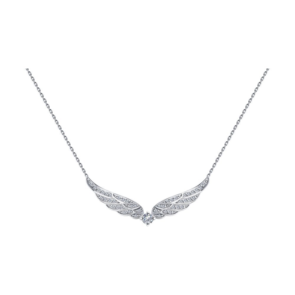 SOKOLOV,Кольеизбелогозолотасбриллиантами,1070177-3,декоративные,585проба - 