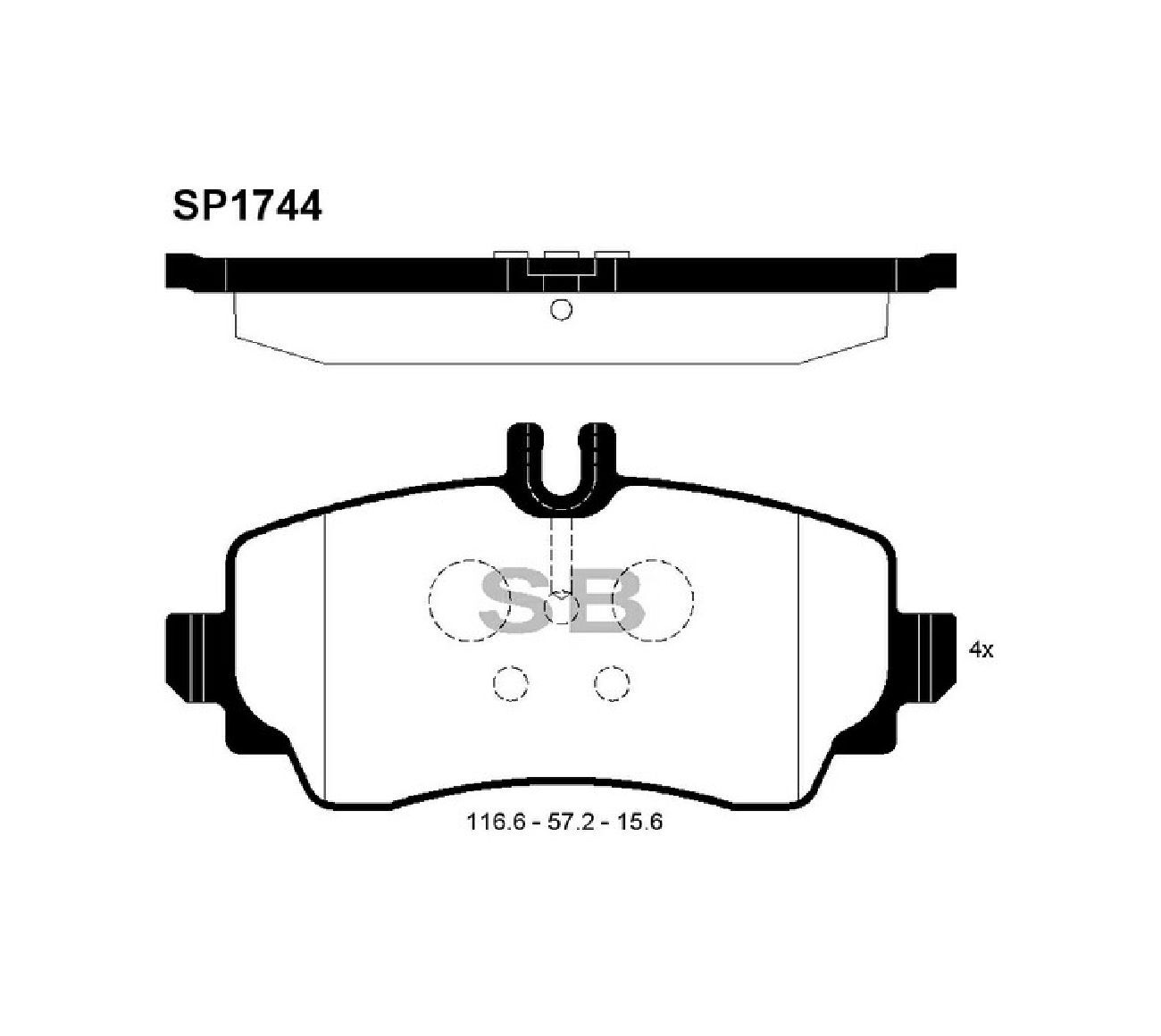 Sp1194 Sangsin Колодки Тормозные Передние Купить