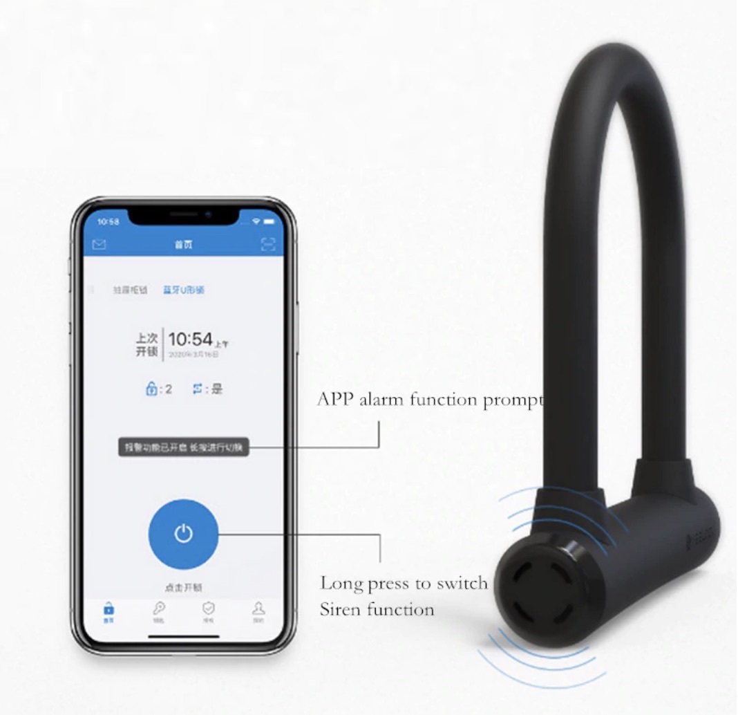 Умный замок для велосипеда Yeelock Smart Bluetooth U Lock, короткий -  купить с доставкой по выгодным ценам в интернет-магазине OZON (322336690)