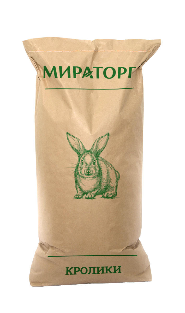 Комбикорм универсальный для кроликов, 25 кг, МИРАТОРГ — купить в ...
