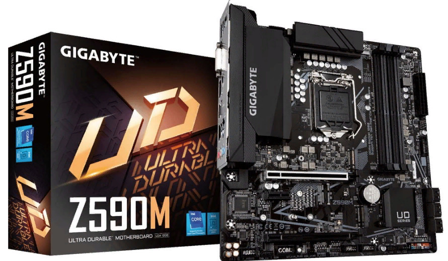 Gigabyte z 590. Mb gigabyte z590 d ddr4 lga1200.