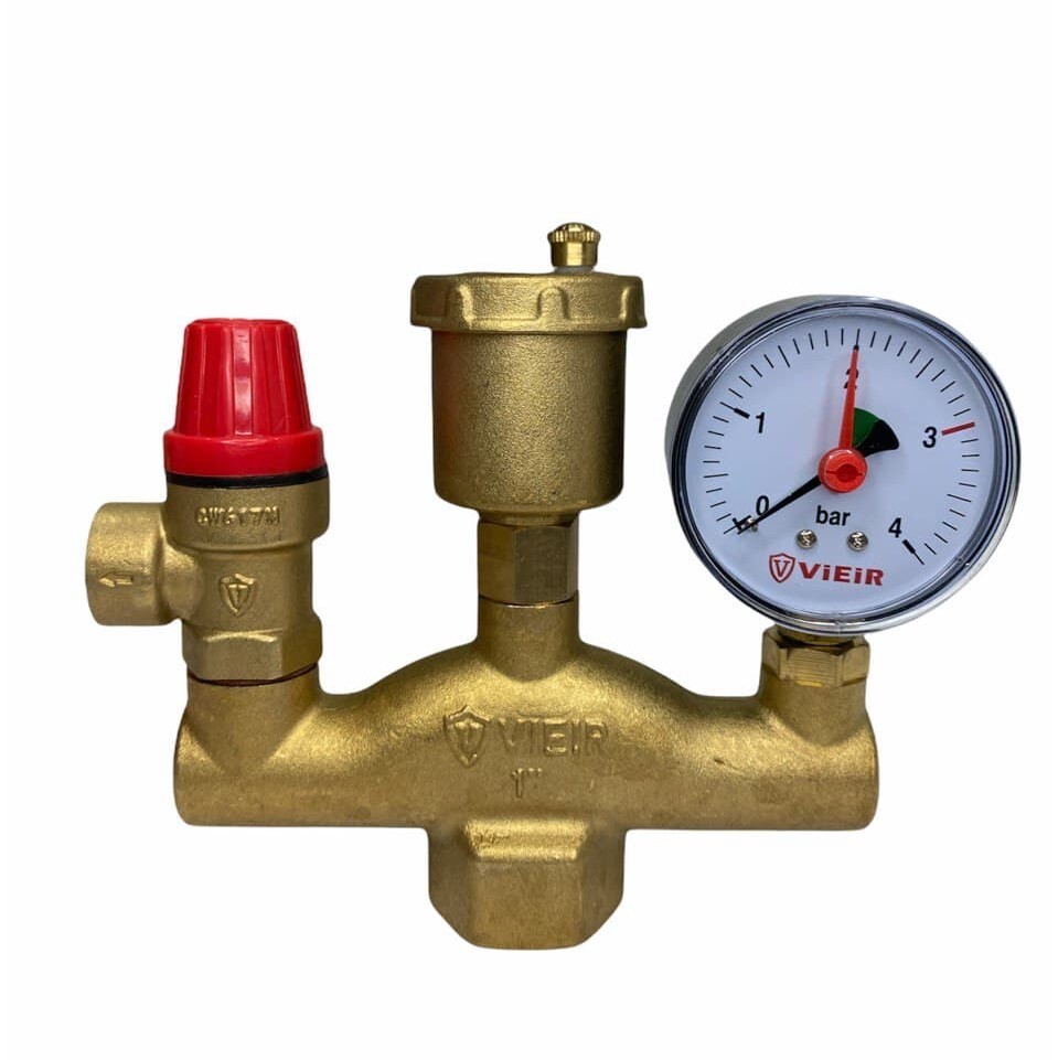Группа безопасности для котла 3 бар, латунь ViEiR - купить в интернет ...