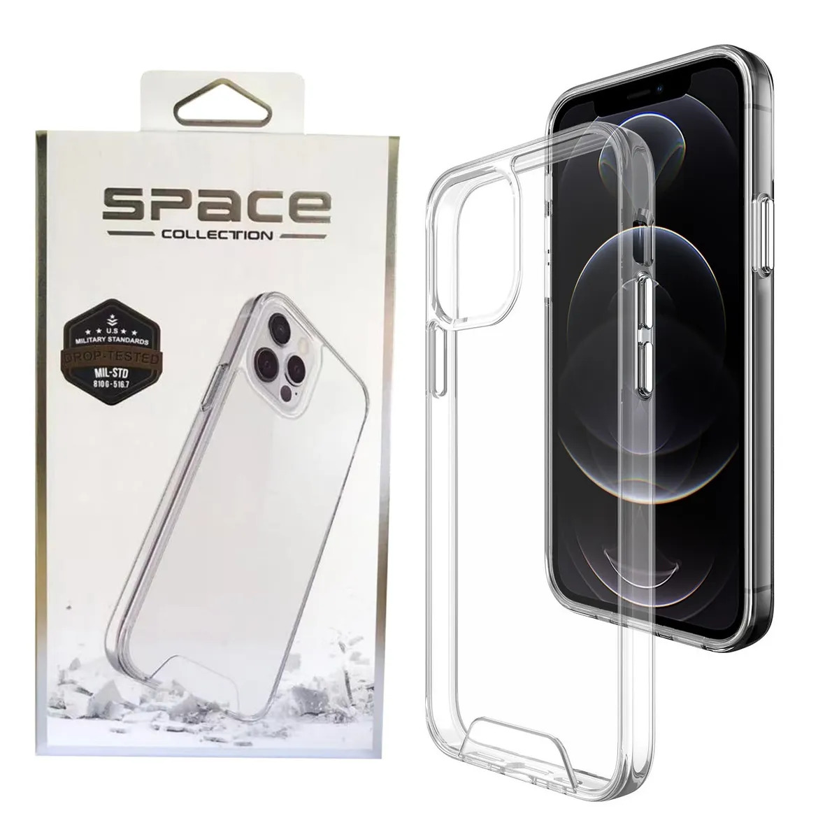 Противоударный чехол TPU SPACE Collection для iPhone 14 Pro Max  (Прозрачный) - купить с доставкой по выгодным ценам в интернет-магазине  OZON (881257661)