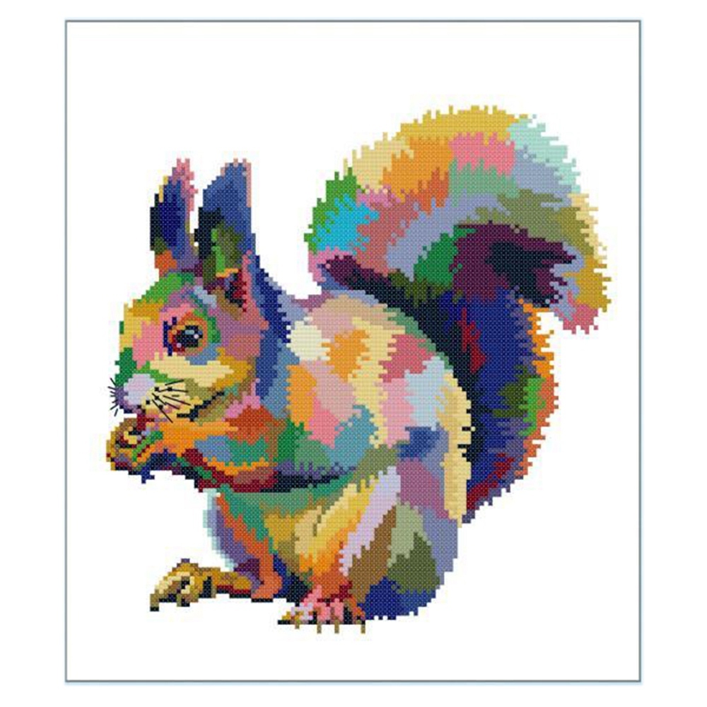 Белка цветовая схема. Белочка набор для вышивания Алиса схема. Серая белка вышивка ЭСТЭ. Шар с белочкой вышивка Волшебная Страна.