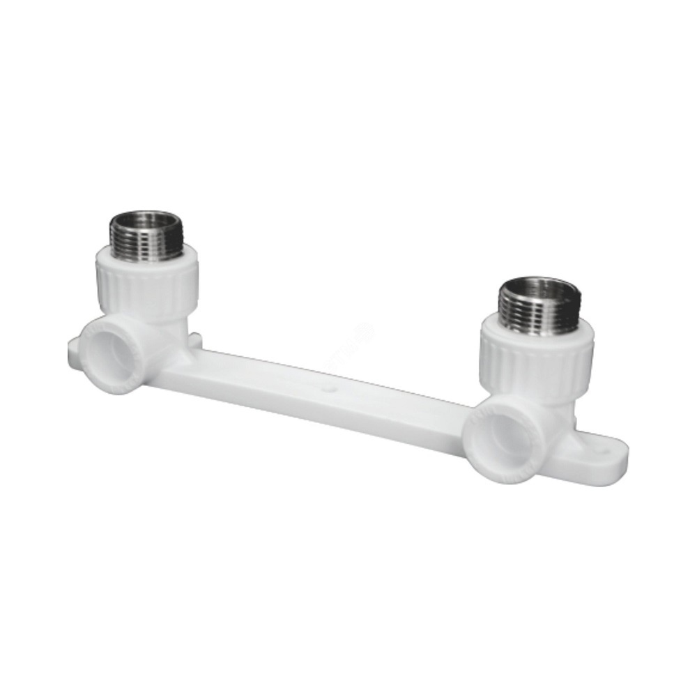 Комплект настенный для смесителя 25х1/2\" НР полипропиленовый PPR белый ...