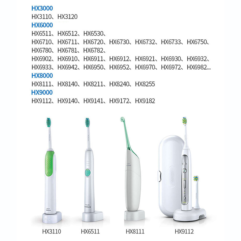Для Philips Sonicare HX6100 Зубная щетка Travel Charge Flexcare Heathy White Fit HX8111 HX8141 HX8401 HX8140 HX3250A