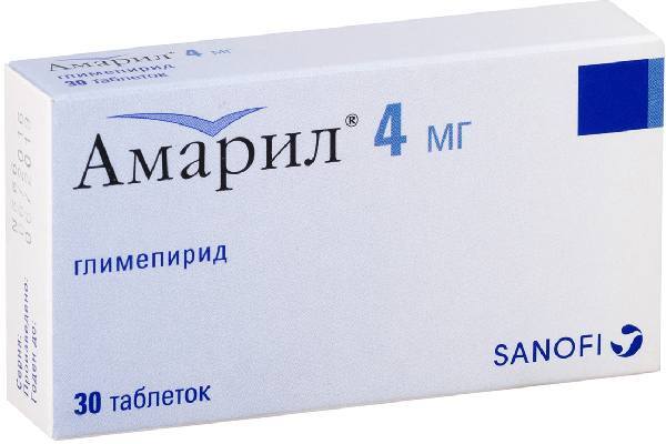 Амарил, таблетки 4 мг, 30 штук — купить в интернет-аптеке OZON ...