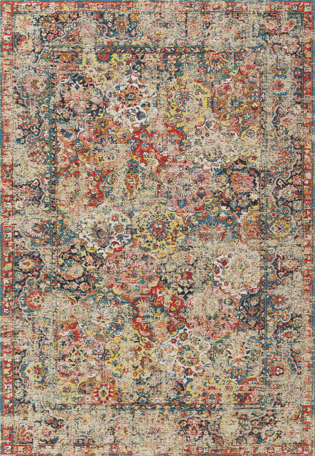 состаренный ковер в интерьере