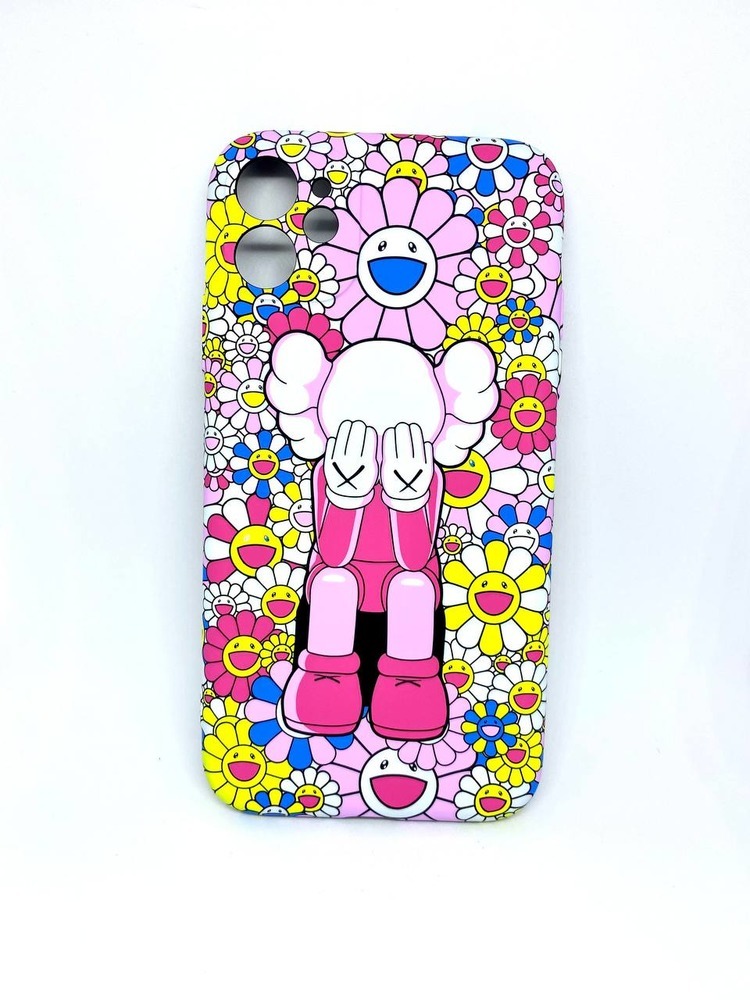Чехол накладка силиконовая на Apple Iphone 11 Luxo Kaws / для айфон 11 ...