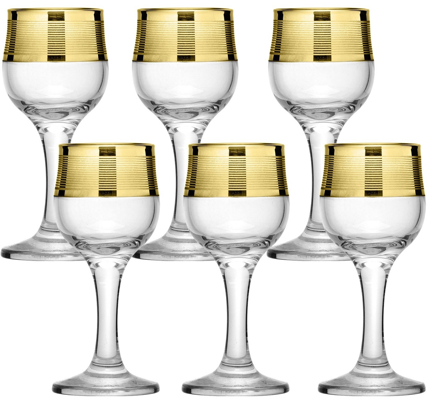 Рюмка гусь. Набор рюмок для ликера Мусатов Гусь-Хрустальный, 60 мл, 6 шт. Бокалы для ликера. Рюмки для ликера