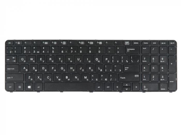 Клавиатура/KeyboardдляноутбуковHPProBook450G3,455G3,470G3,470G4,черная,срамкой,гор.Enter