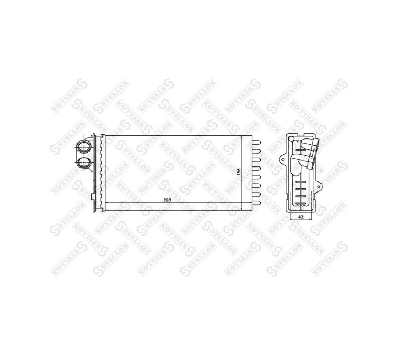 Радиатор печки stellox