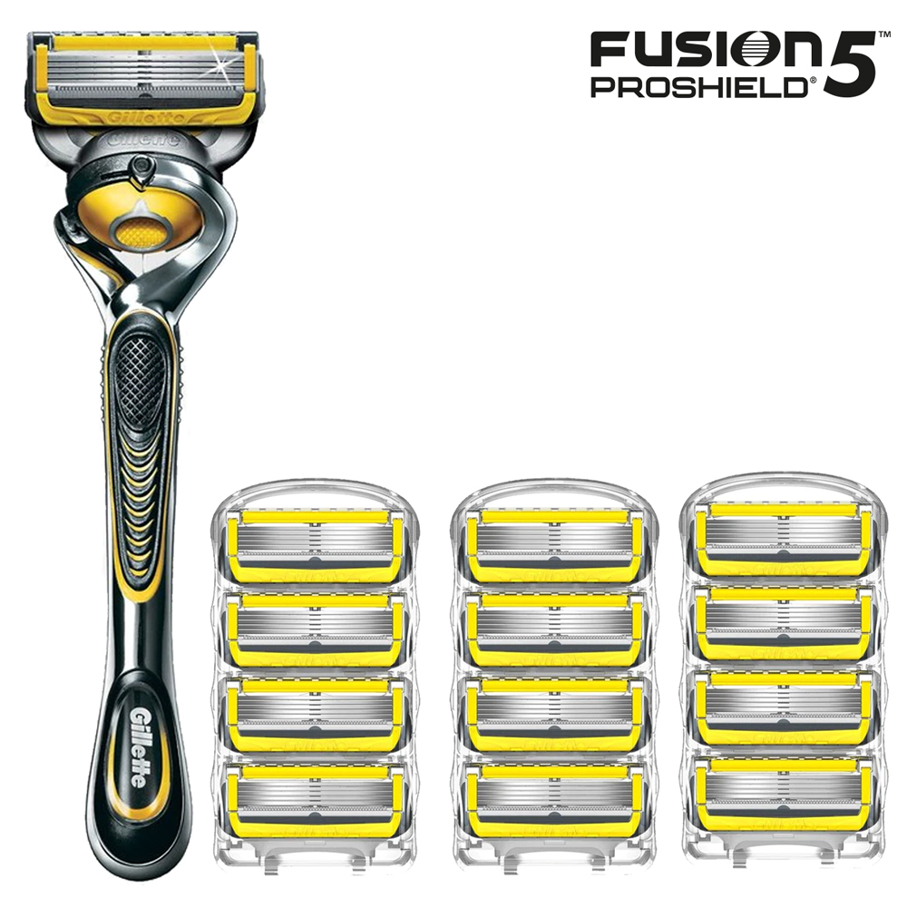 Подарочный набор gillette fusion proshield бритва гель для бритья
