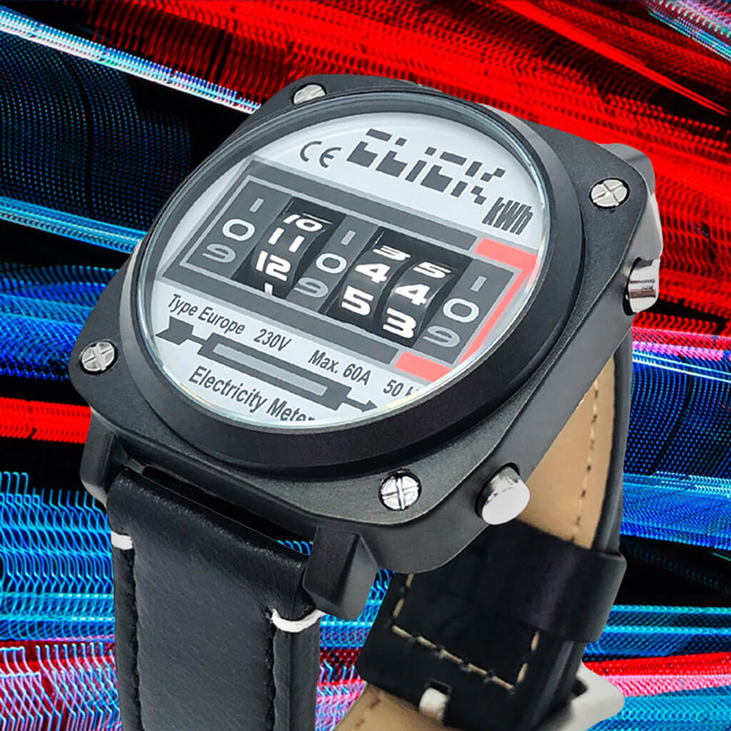 ЧасыkWhRevolvingWatch(ElectricityMeterDesignWatch-часыввидеэлектросчётчика)